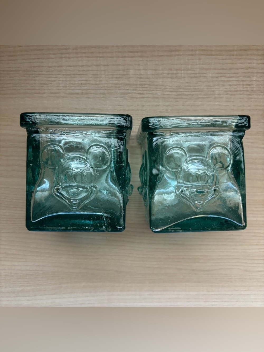 Disney Mickey Mouse Drinking Glass or Votive Tealight Candle Holder